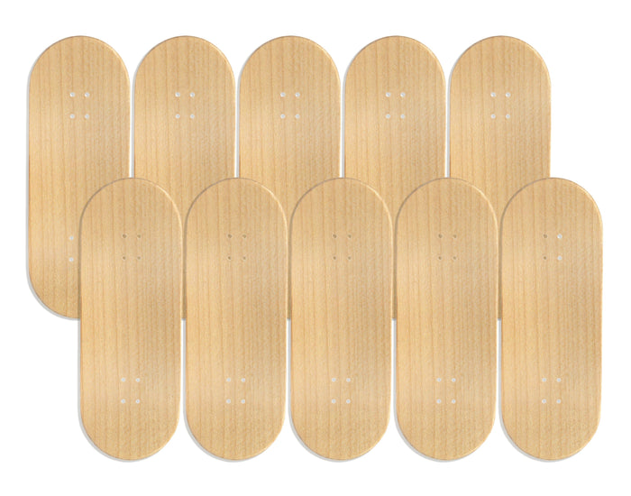 Teak Tuning 10pk Maker Series Maple Wooden Fingerboard Deck, "Unbranded" - 34mm x 97mm