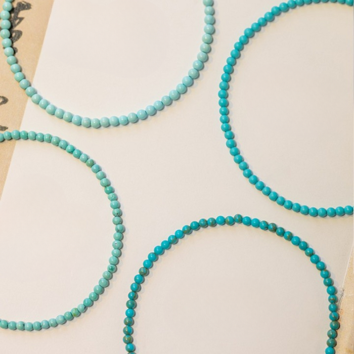 14K Gold Plated Turquoise Bracelet – Dainty Minimalist Jewelry