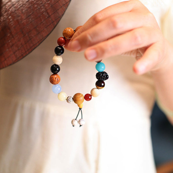 Unisex Spiritual Bracelet – 18 Beads Buddhist Design