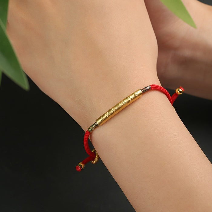 Handmade Tibetan red string bracelet for men and women