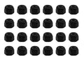 Teak Tuning 24PK Makers Series Professional Nylon Insert Fingerboard Lock Nuts (Black Colorway)