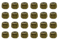 Teak Tuning 24PK Makers Series Professional Nylon Insert Fingerboard Lock Nuts (Gold Colorway)