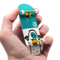 Teak Tuning 32mm Prolific Gen2 Fingerboard Complete - "Teal Yeti" Graphic - Gen2 Prodigy Trucks + Pro Duro Bubble Bushings