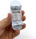 Teak Tuning Heat Transfer Graphic 34mm Gen2 Fingerboard Complete - "Nutrition Facts" Edition