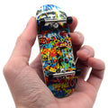 Teak Tuning 34mm Prolific Gen2 Fingerboard Complete - "Graffiti Wall" Graphic - Gen2 Prodigy Trucks + Pro Duro Bubble Bushings