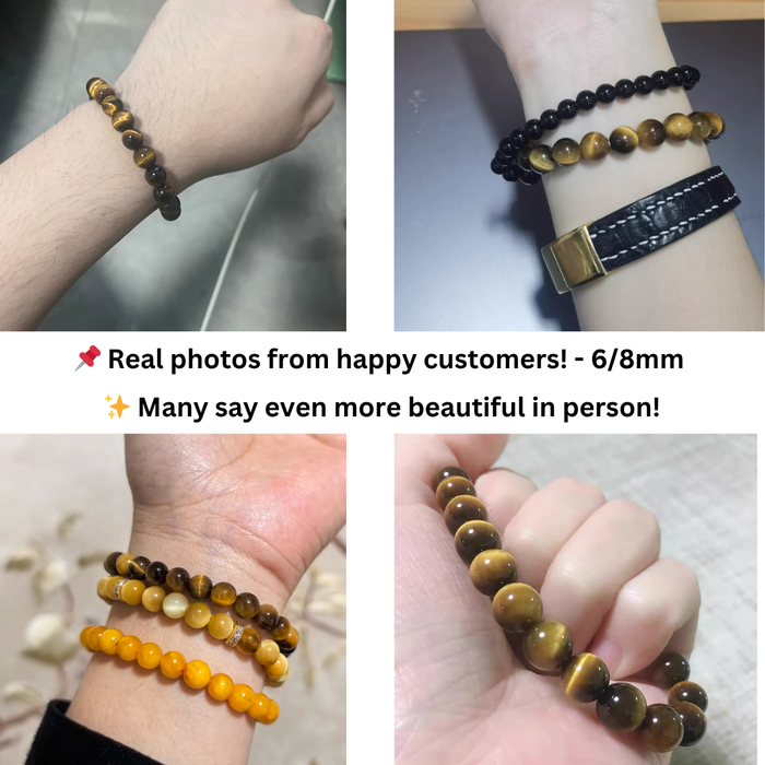 Stackable Natural Stone Bracelets Style Shot