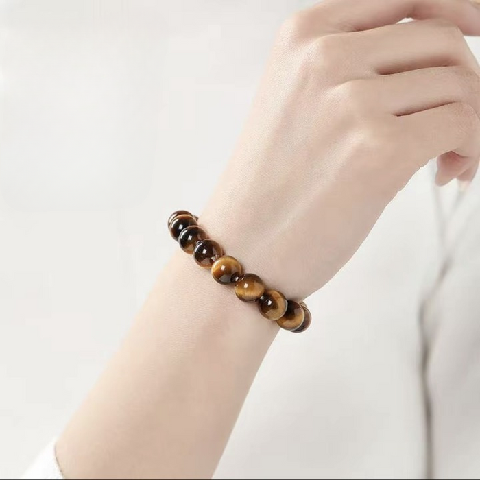 Natural Tiger Eye bead bracelet for men and women