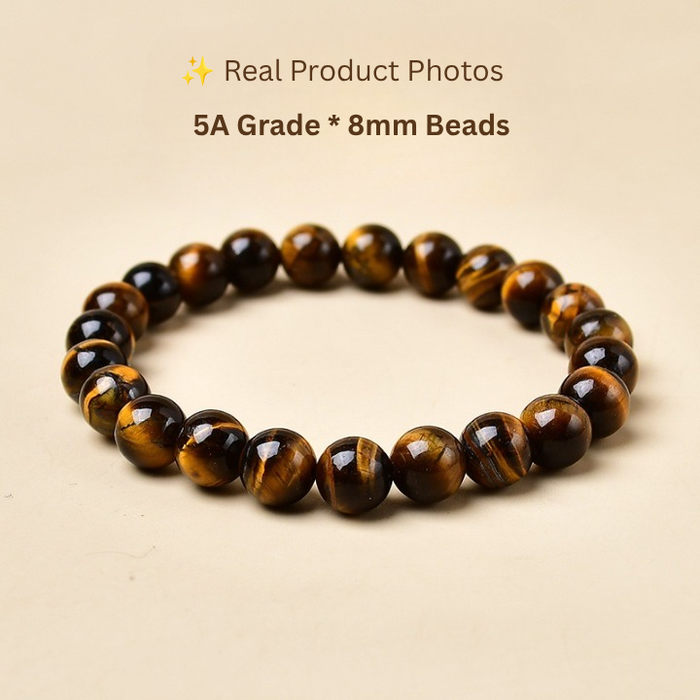 Tiger Eye bracelet available in 8mm bead size