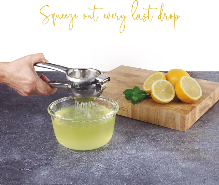 68182 Stainless Steel Manual Citrus Juicer, Ergonomic Handle