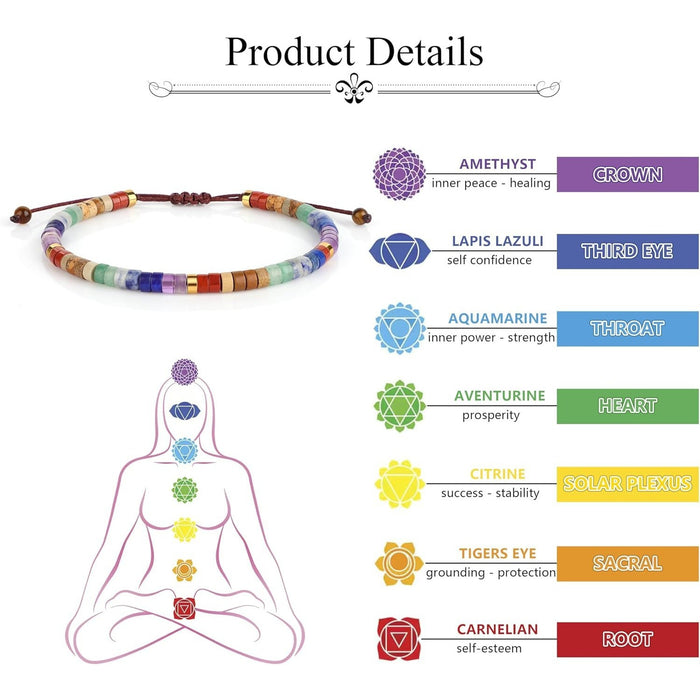 natural chakra stone bracelet for emotional balance and protection