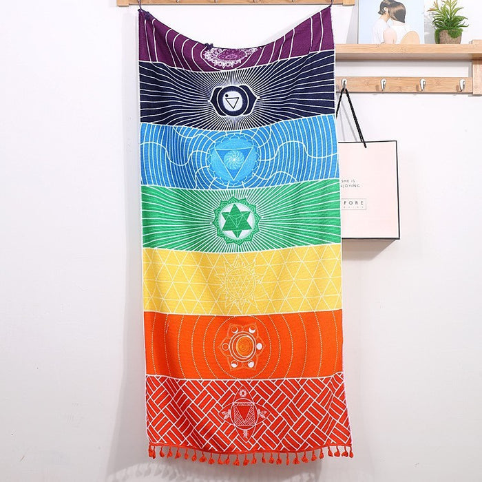 yoga mat 7 chakras energy balance eco-friendly design