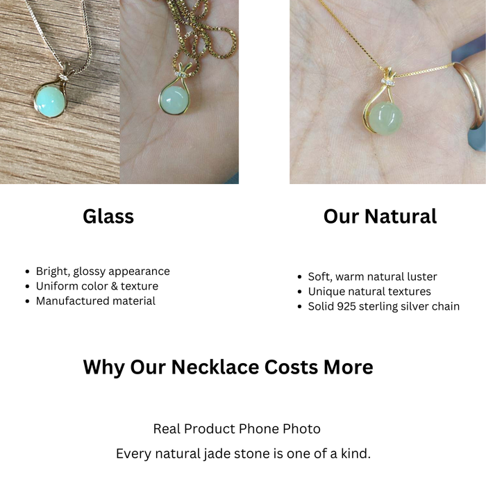 Minimalist Jade Lucky Bag Necklace Fake Vs Real