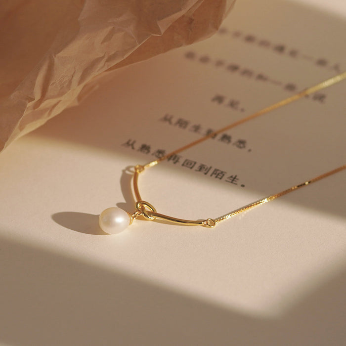925 sterling silver freshwater pearl pendant necklace classic women’s jewelry
