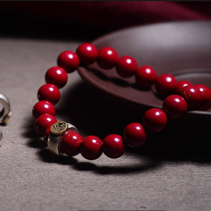 celestial charm zodiac bracelet cinnabar red energy beads