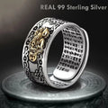 99 Sterling Silver Pixiu Feng Shui Ring – Wealth & Protection Amulet