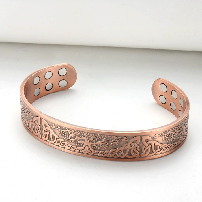 energy balance jewellery copper magnetic bracelet tree of life motif