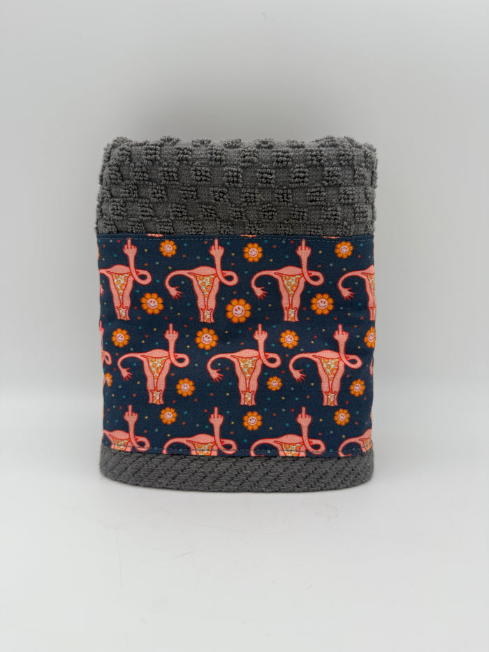 Flower Power Uterus Kitchen Towel