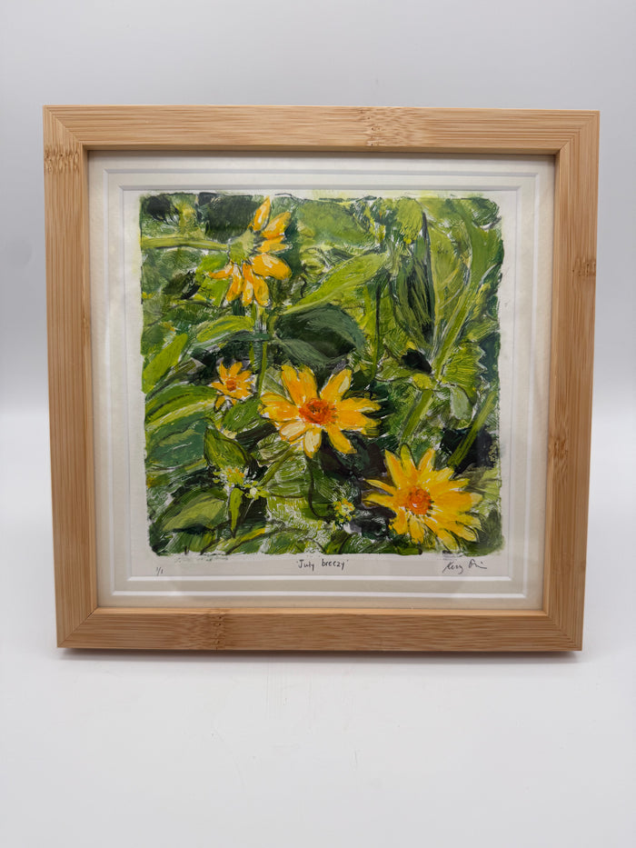 Original Monotype Painting - July Breezy