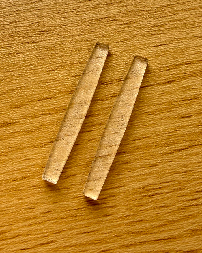 Teak Tuning Acrylic Self Adhesive Board Rails - Ghost Clear