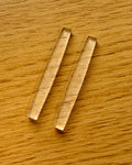 Teak Tuning Acrylic Self Adhesive Board Rails - Ghost Clear