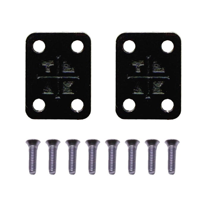 Teak Tuning Acrylic Slim Riser Pad Kit (Includes 8 Long Screws) - Pitch Black