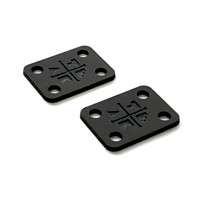 Teak Tuning Acrylic Slim Riser Pad Kit (Includes 8 Long Screws) - Pitch Black
