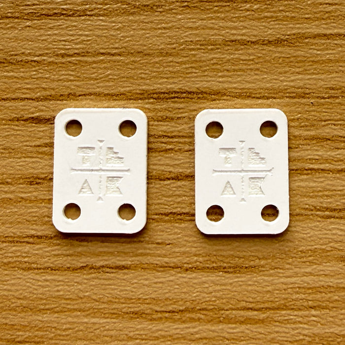 Teak Tuning Acrylic Slim Riser Pad Kit (Includes 8 Long Screws) - White Snow