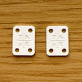 Teak Tuning Acrylic Slim Riser Pad Kit (Includes 8 Long Screws) - White Snow