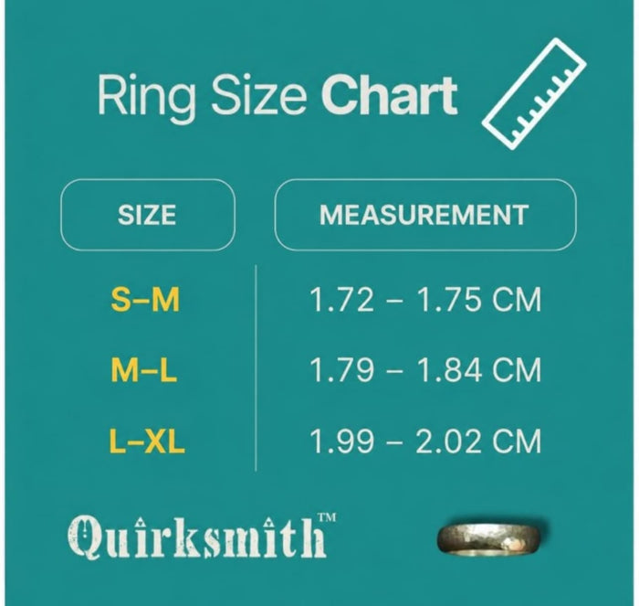 Ek Tumhara Hona Thumb Ring (For Couples) - Small - Medium - Quirksmith