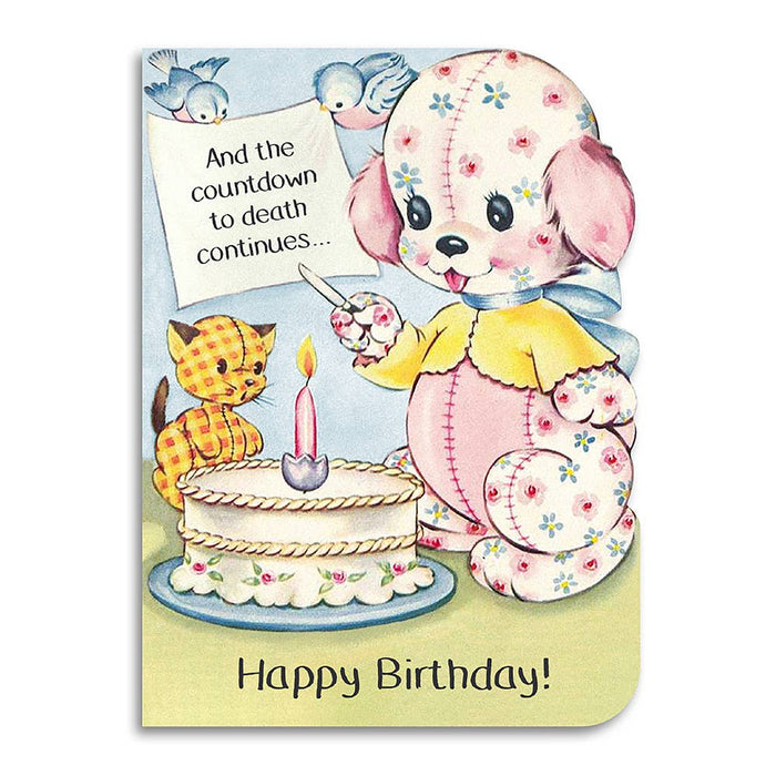 And the Countdown to Death Continues - Funny Birthday Card - The Regal Find