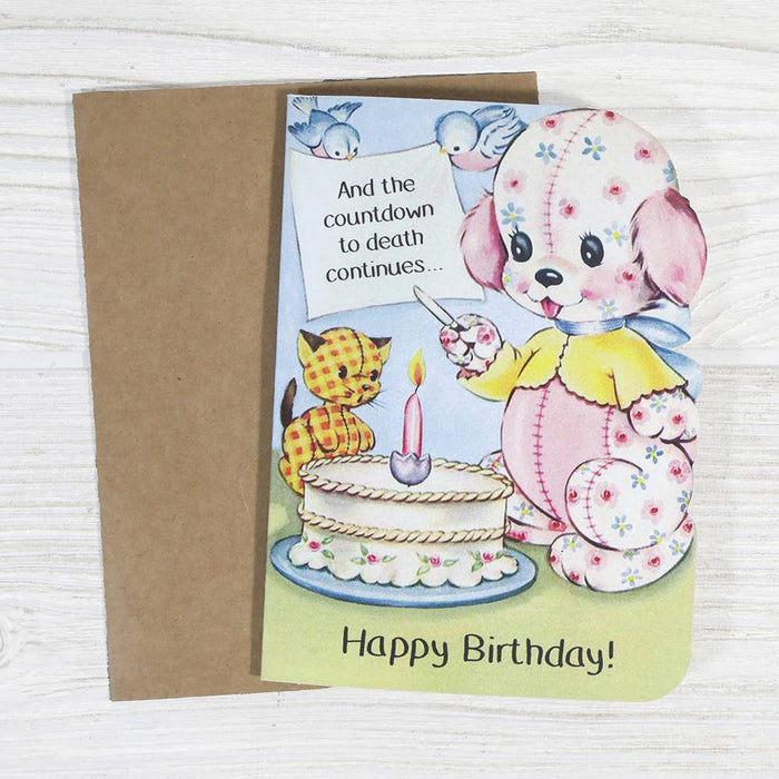 And the Countdown to Death Continues - Funny Birthday Card - The Regal Find