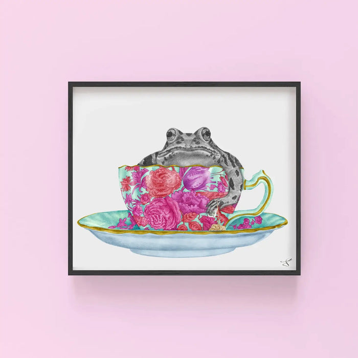 Annie Hastings Eastern Leopard Frog Portrait Study - The Regal Find