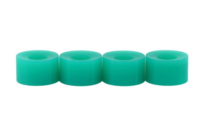 Teak Tuning Apex 71D Urethane Fingerboard Wheels, Cruiser Style, Bowl Shaped - with Premium ABEC-9 Stealth Bearings - Teak Teal Colorway - Set of 4