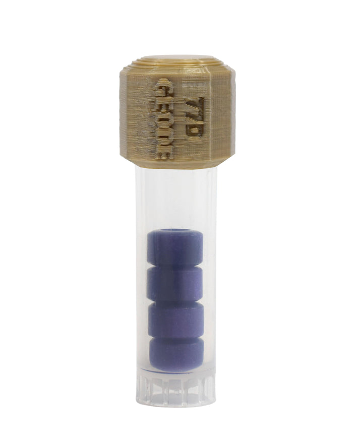 Teak Tuning Apex Urethane Fingerboard Wheels, New Street Style, Geode Series - ABEC-9 Stealth Bearings - 77D - Amethyst Swirl Colorway
