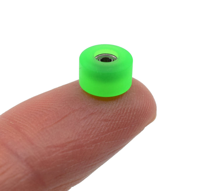 Teak Tuning Apex New Street Wheels - 61D Urethane - Ultraspin Bearings - "Flo Glo Green"