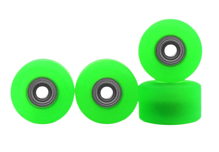 Teak Tuning Apex New Street Wheels - 61D Urethane - Ultraspin Bearings - "Flo Glo Green"