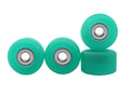 Teak Tuning Apex 61D Urethane Fingerboard Wheels, New Street Shape, Ultra Spin Bearings - Teak Teal Colorway - Set of 4