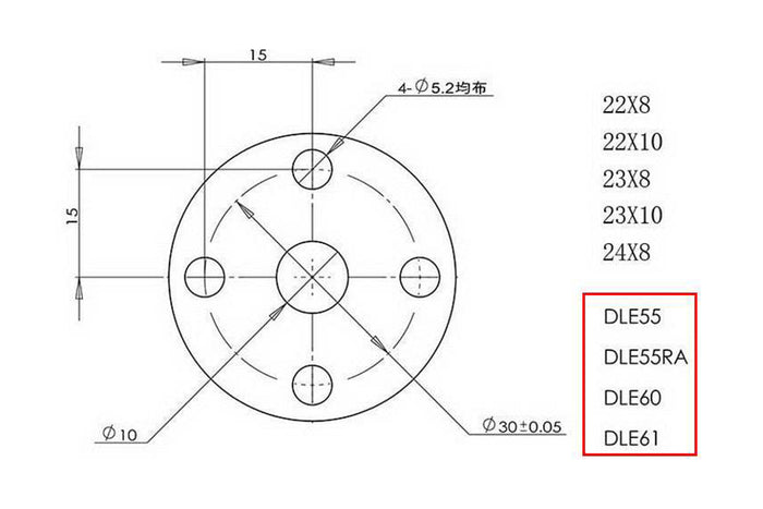 Beechwood PropellerBeechwood Propeller SAIL 18 24 Inch  Pre Drilled for DLE Gas Powered RUAVMODEL