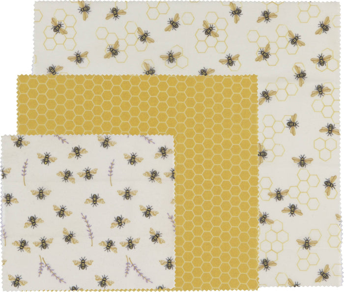 Bees Beeswax Wrap Set of 3 - The Regal Find