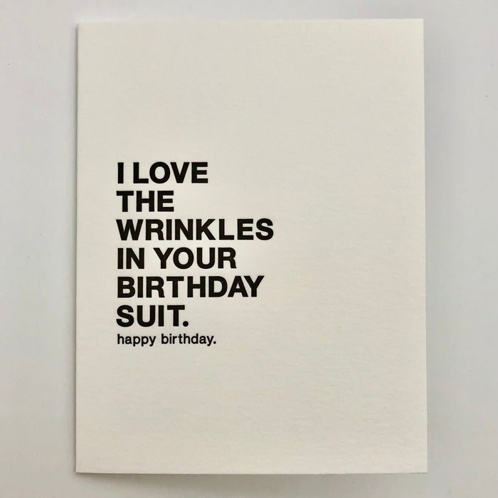 Birthday Suit Card - The Regal Find
