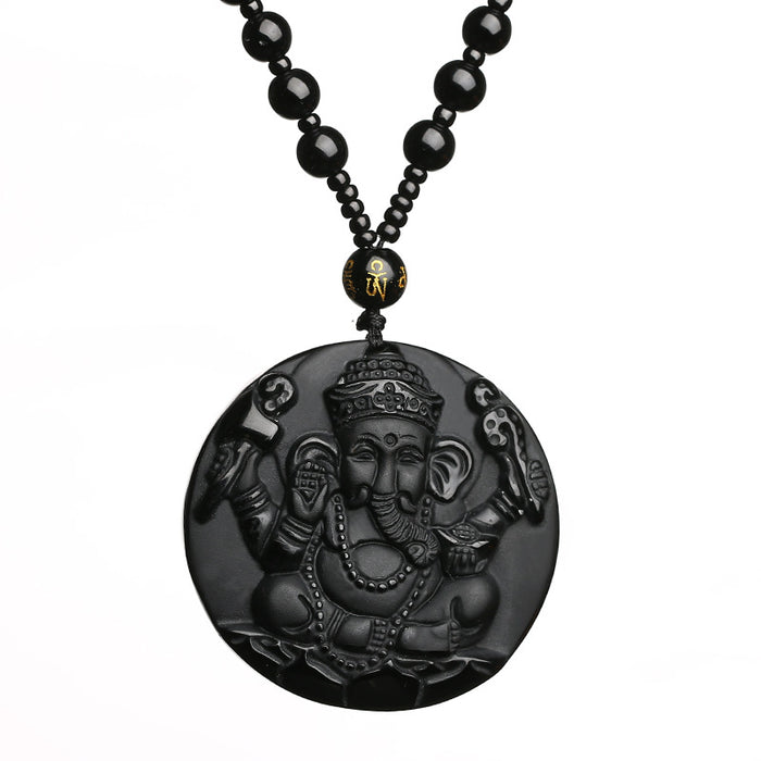 Stone Elephant Necklace