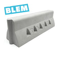 Teak Tuning - Monument Series BLEM Monument Series Concrete Jersey Barrier - 7" Long, 2.25" Tall - "Sterling Gray" Colorway - FINAL SALE
