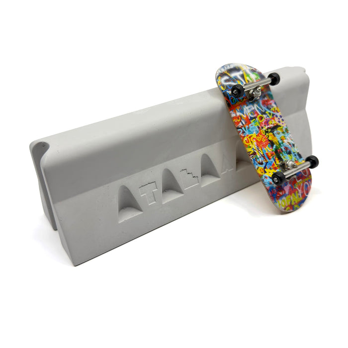 Teak Tuning - Monument Series Monument Series Concrete Jersey Barrier - 7" Long, 2.25" Tall - "Sterling Gray" Colorway