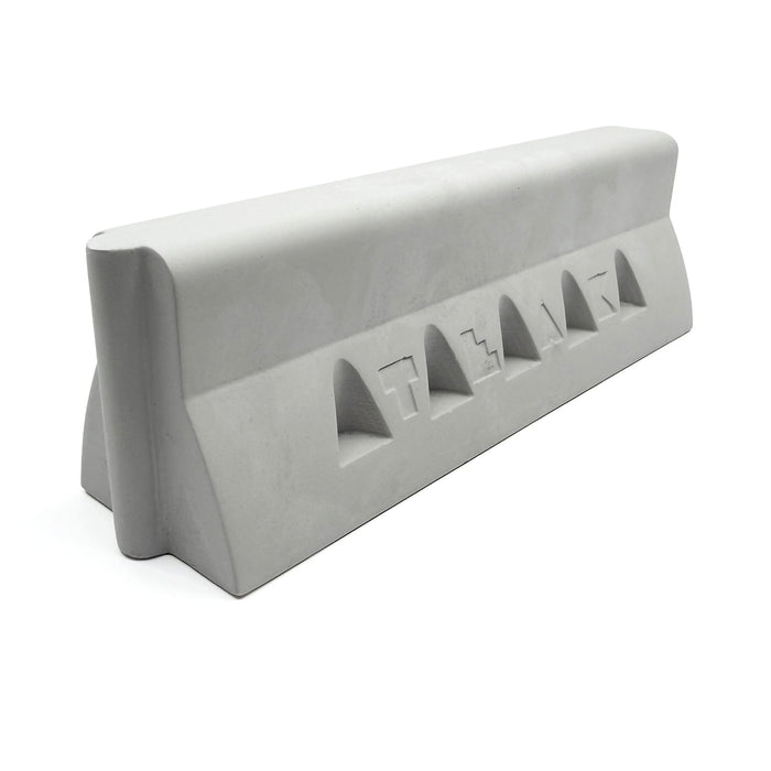 Teak Tuning - Monument Series Monument Series Concrete Jersey Barrier - 7" Long, 2.25" Tall - "Sterling Gray" Colorway