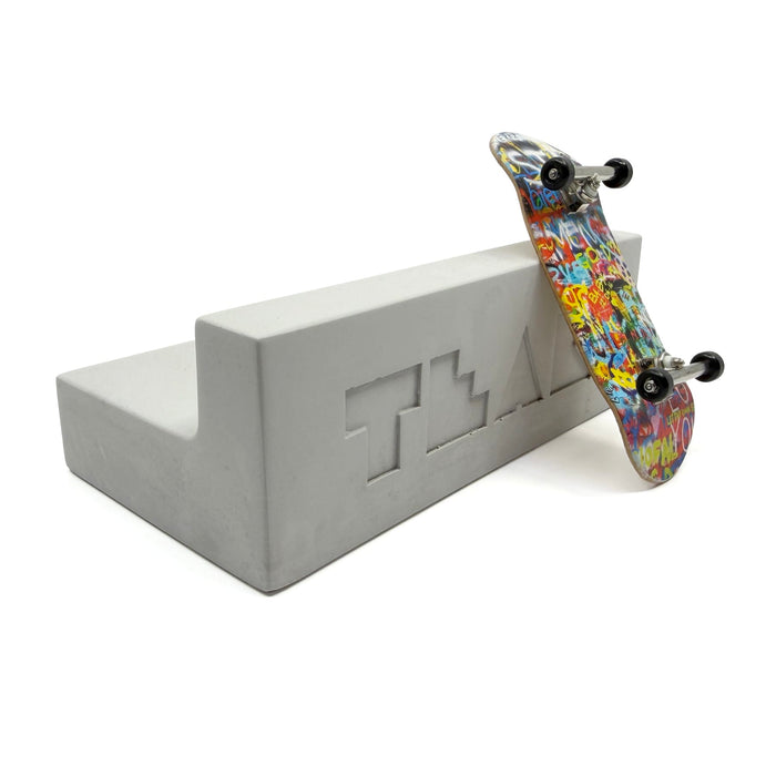 Teak Tuning - Monument Series BLEM Monument Series Concrete Ledge Obstacle - 5.5" Long, 3" Tall - "Sterling Gray" Colorway - FINAL SALE