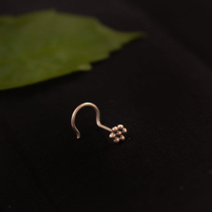 Bloom Dot Nosepin Stud - Wire - Quirksmith