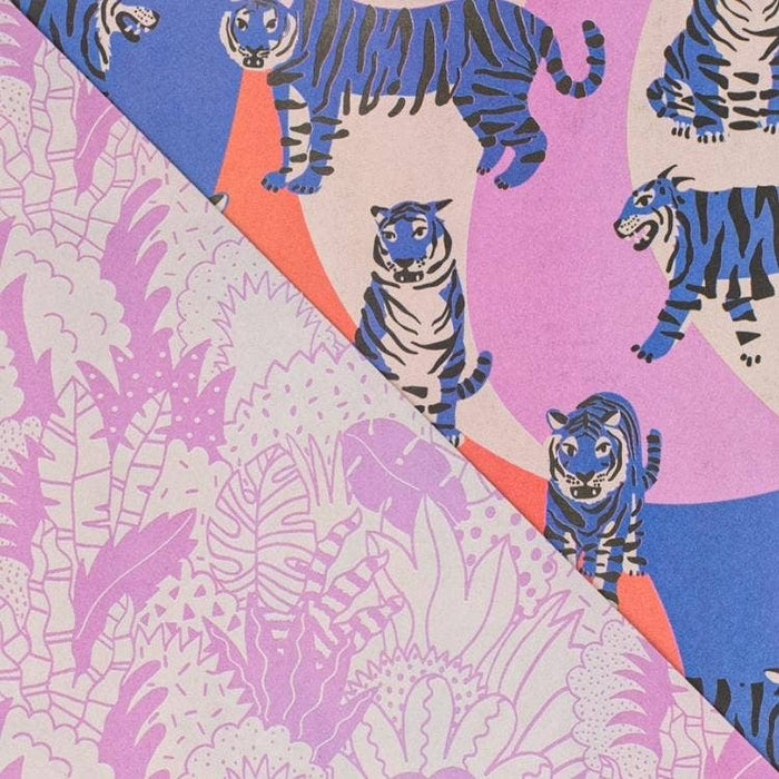 Blue Tigers • Double - Sided • Everyday Eco Wrapping Paper - The Regal Find