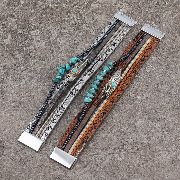 boho turquoise bracelet for women summer jewelry