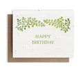 Botanical Happy Birthday Plantable Herb Seed Card - The Regal Find