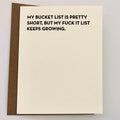Bucket List Card - The Regal Find